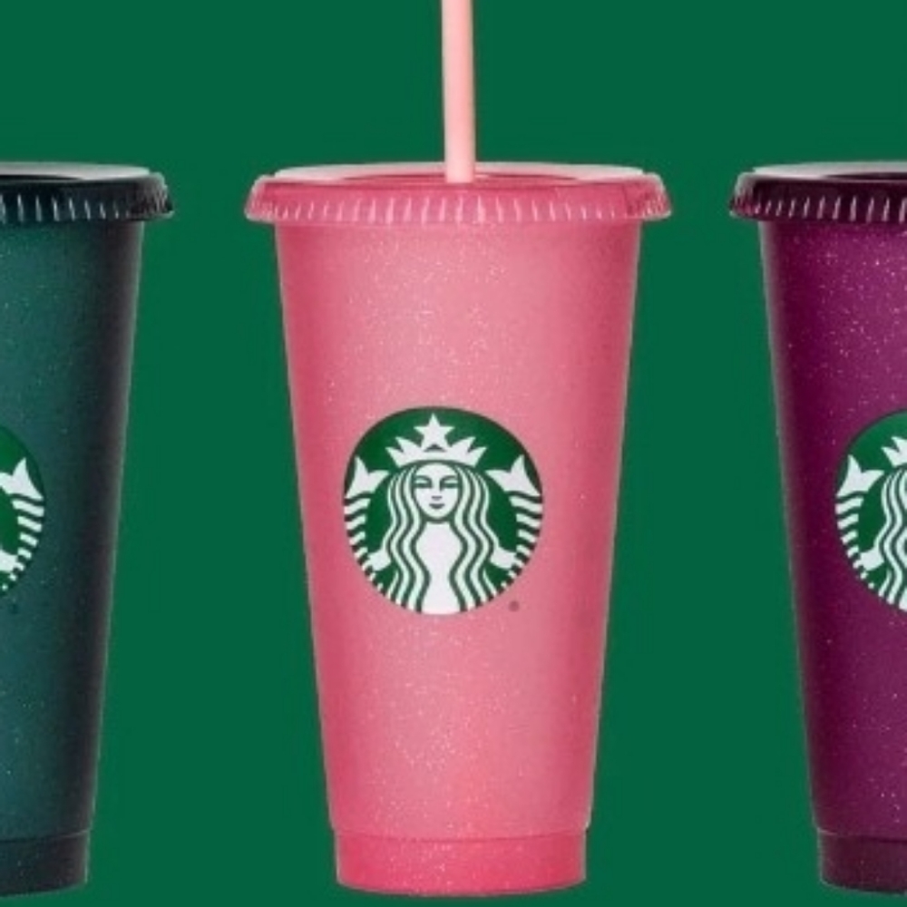 2020 Holiday glitter cold cup